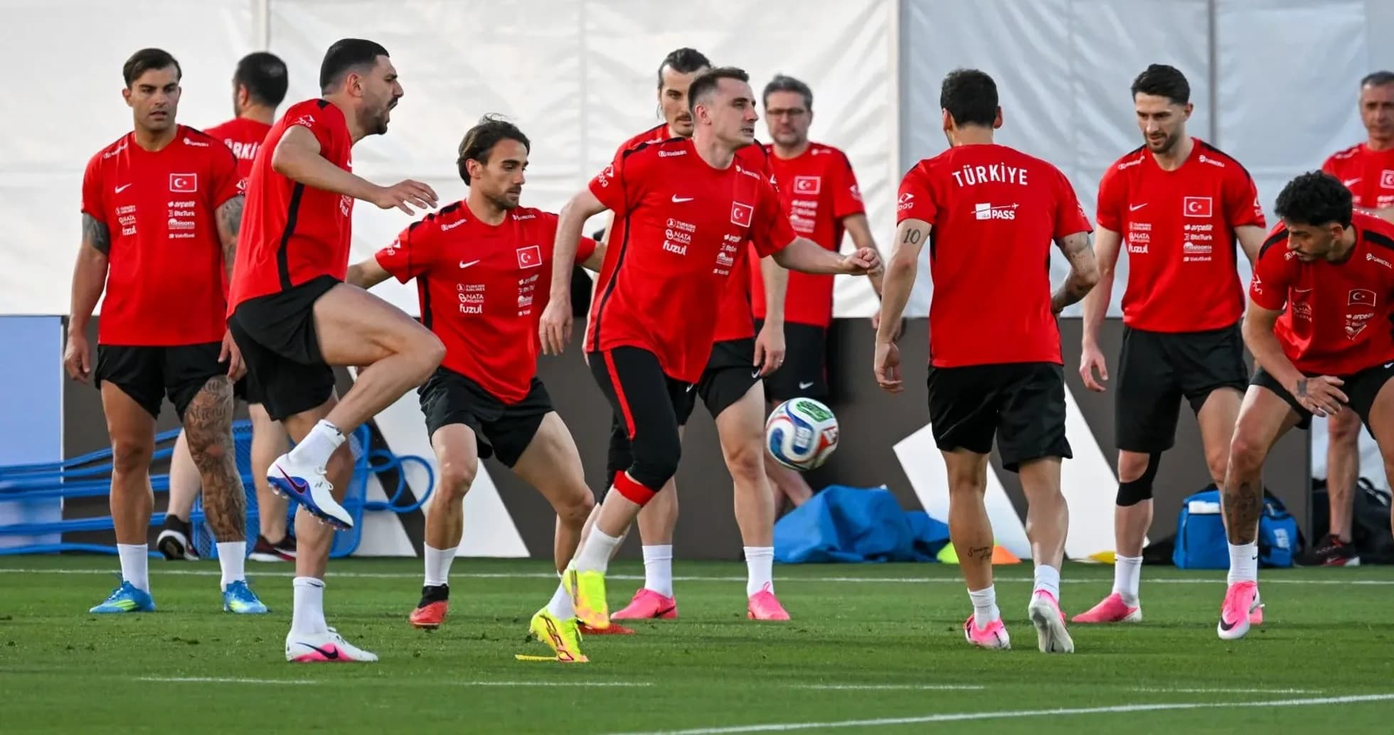 Türkiye team training session before World Cup match
