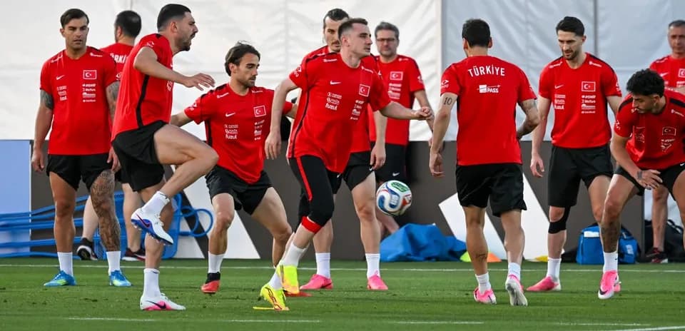 Türkiye team training session before World Cup match
