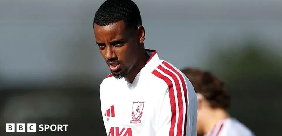 Player training in Liverpool kit during practice session