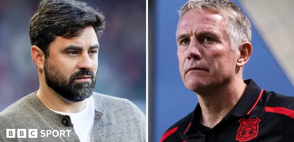 Two football managers during a match preview