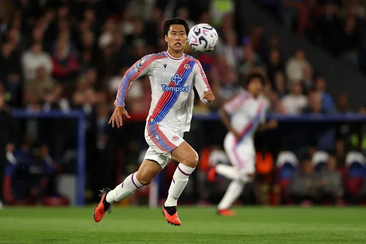 Player sprinting towards the ball during match Player sprinting towards the ball during match