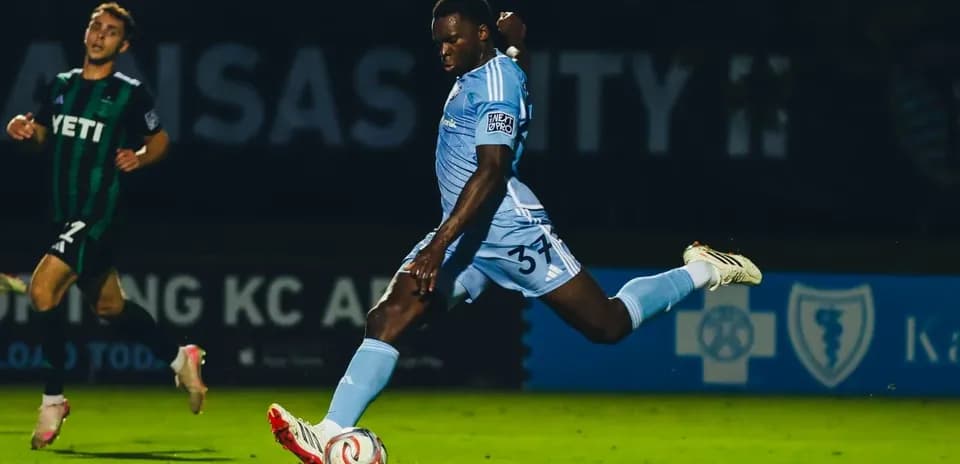 Player kicking ball during Minnesota United II match