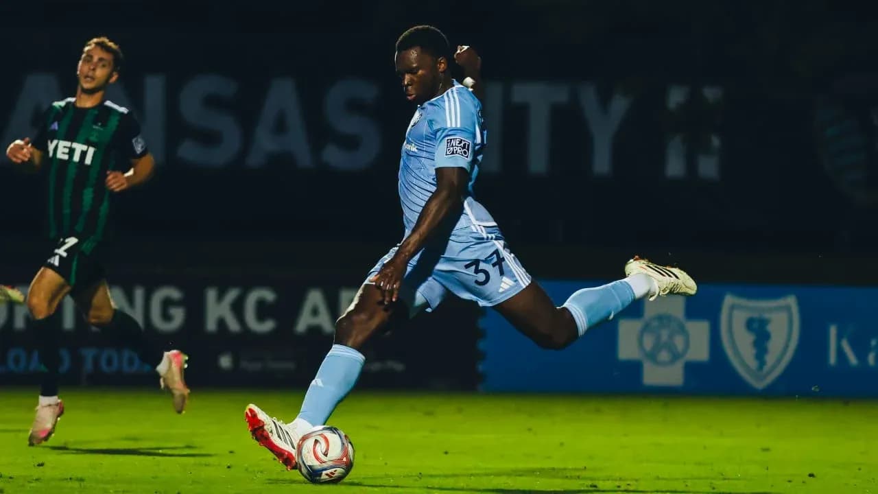Player kicking ball during Minnesota United II match