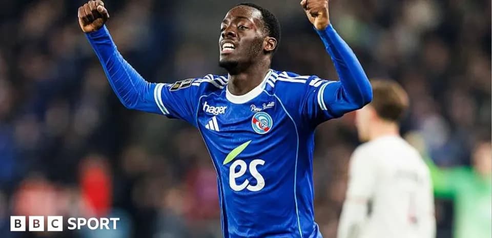 Player celebrating a goal in blue jersey