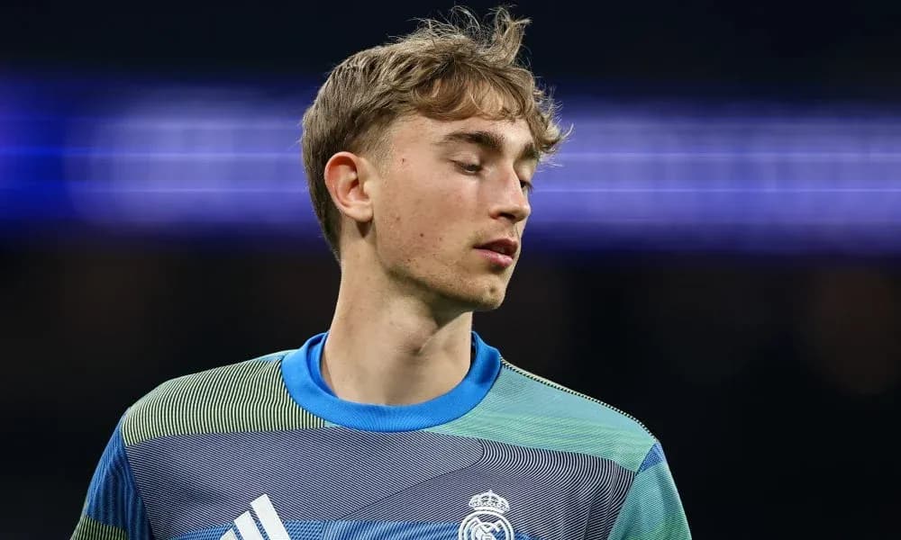 Goalkeeper in Real Madrid kit during match