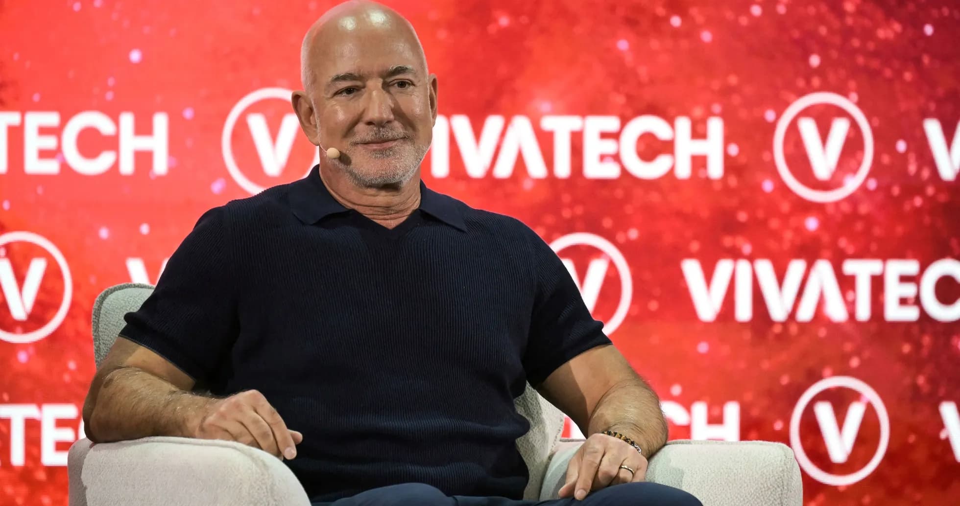Speaker on stage at Vivatech conference event