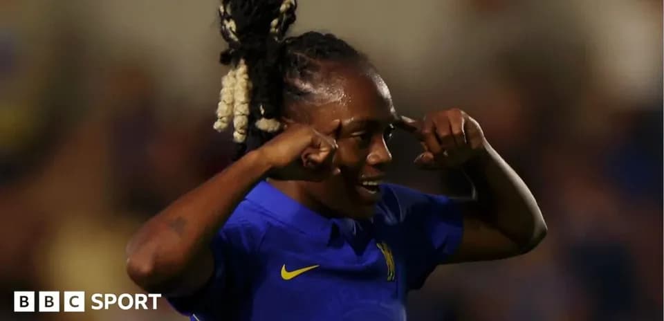 Chelsea player celebrating a goal on the field