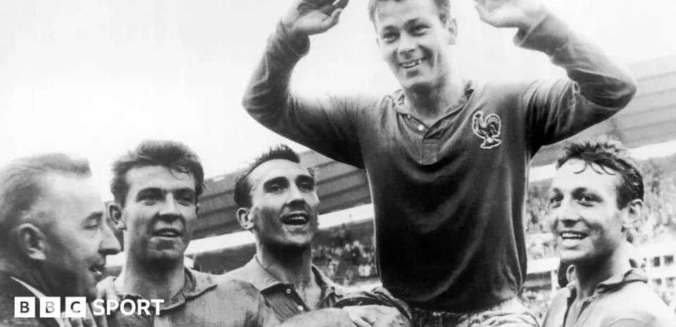 Players celebrating a victory on the field