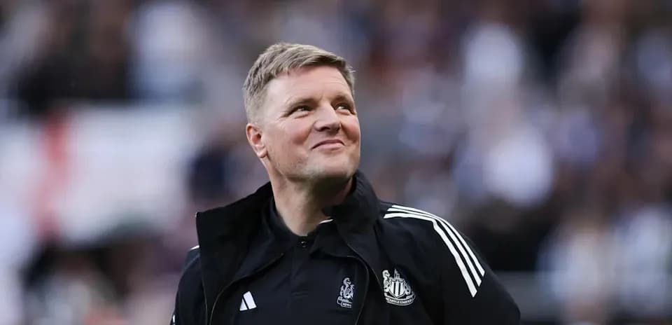 Newcastle United manager observing the match
