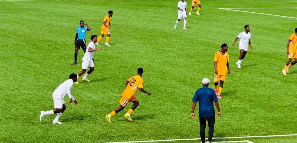 AS Sobemap players during CAF Champions League match