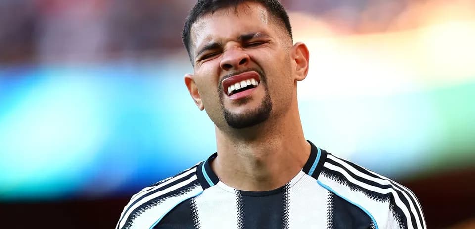 Player expressing frustration during a match