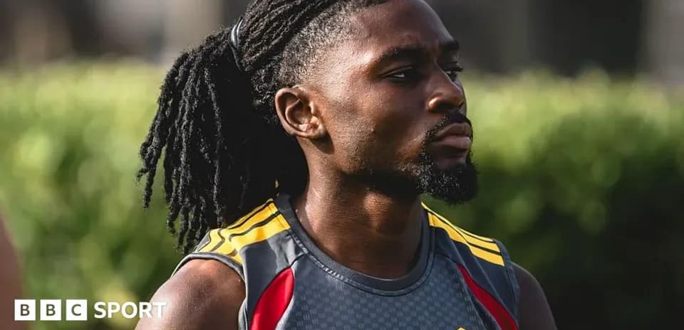 Athlete in training gear during outdoor session