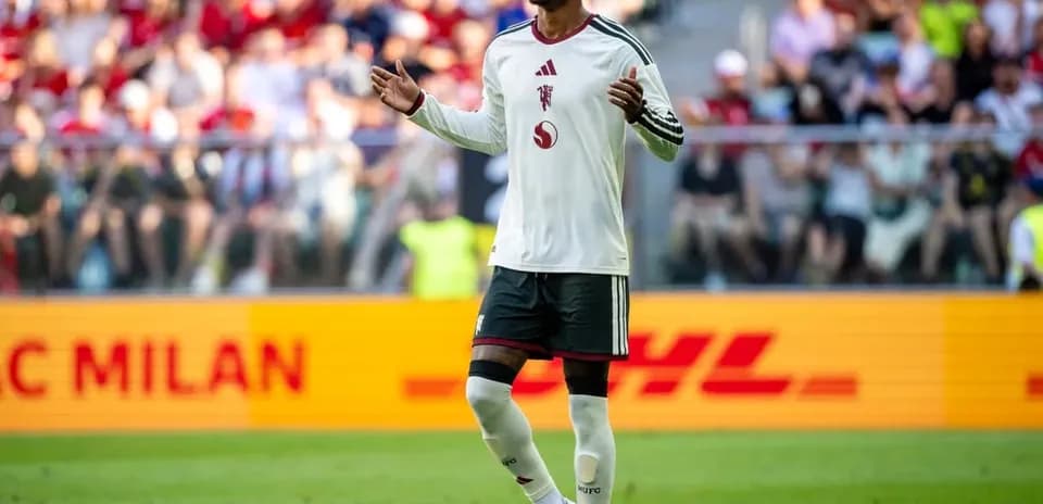 Player gesturing during match at stadium
