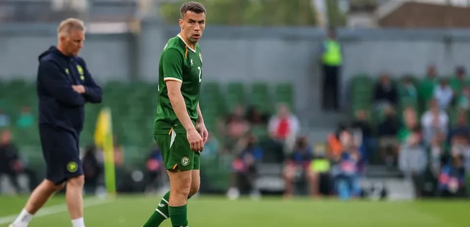 Ireland player on the pitch during a match