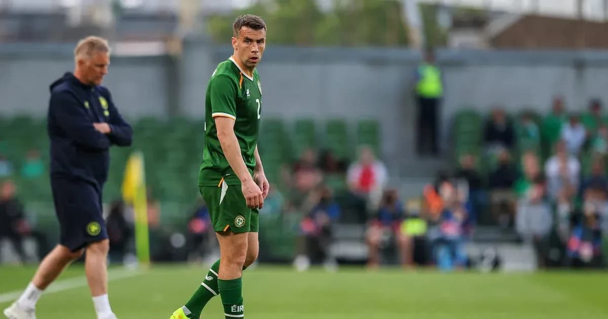 Ireland player on the pitch during a match