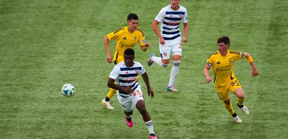 Players competing in FC Cincinnati II vs Columbus Crew II