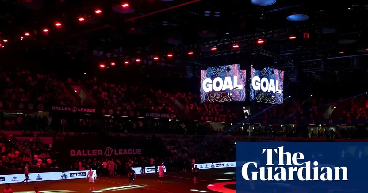LED screens displaying 'GOAL' in sports arena