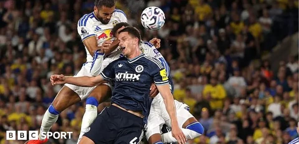 Players competing for the ball during a match