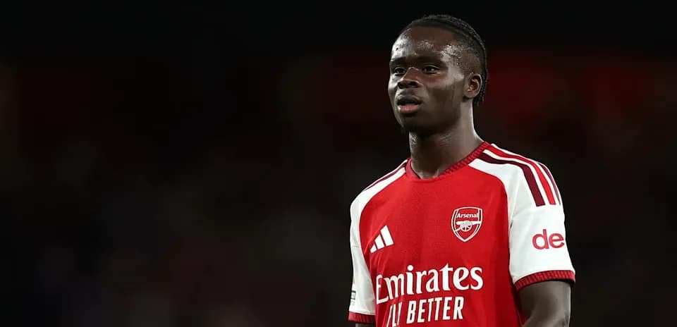 Arsenal player on the pitch during a match
