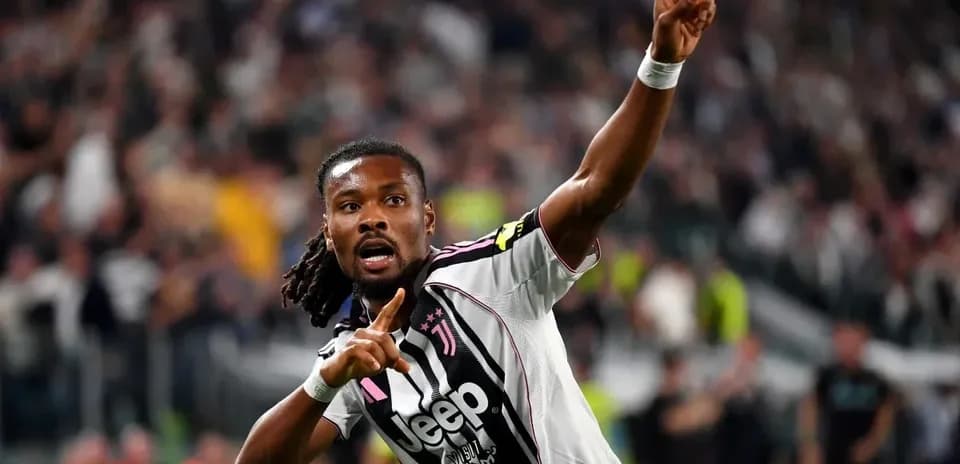Player celebrating a goal with raised finger