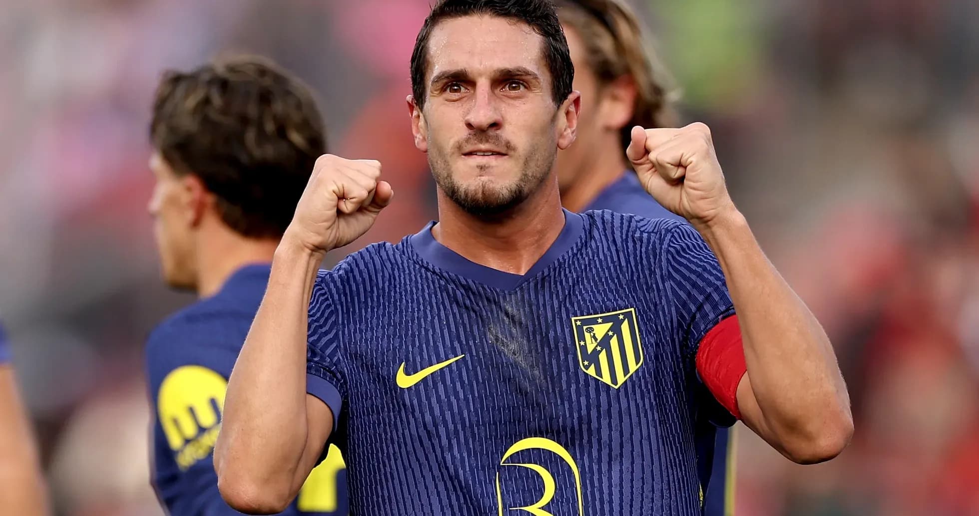 Atletico Madrid player celebrating a goal