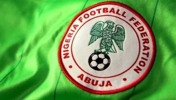 Nigeria Football Federation logo on green fabric