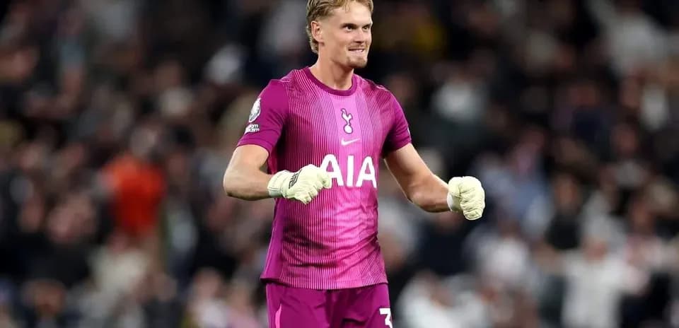 Goalkeeper celebrating after a successful save