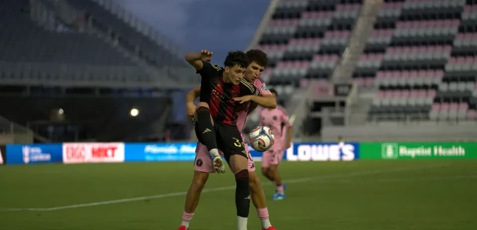 Players competing during Atlanta United II vs Inter Miami II