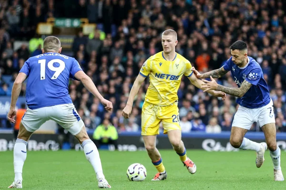 Players competing for the ball during a match