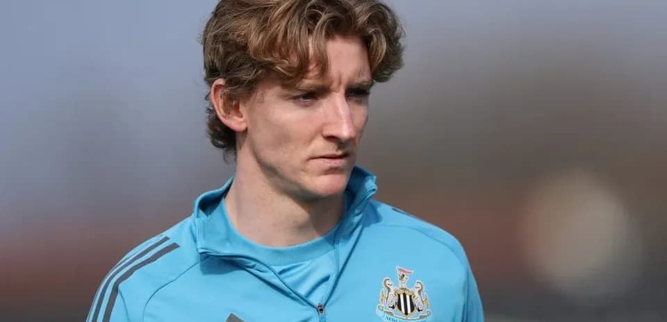 Newcastle United player during training session