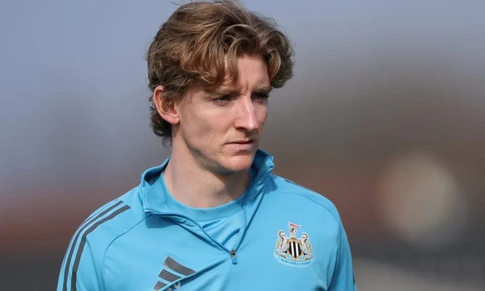Newcastle United player during training session