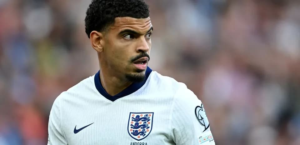 Player in England kit during match action