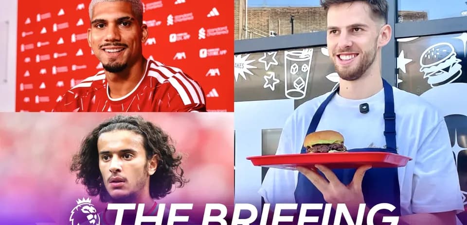 Three football players featured in a briefing collage