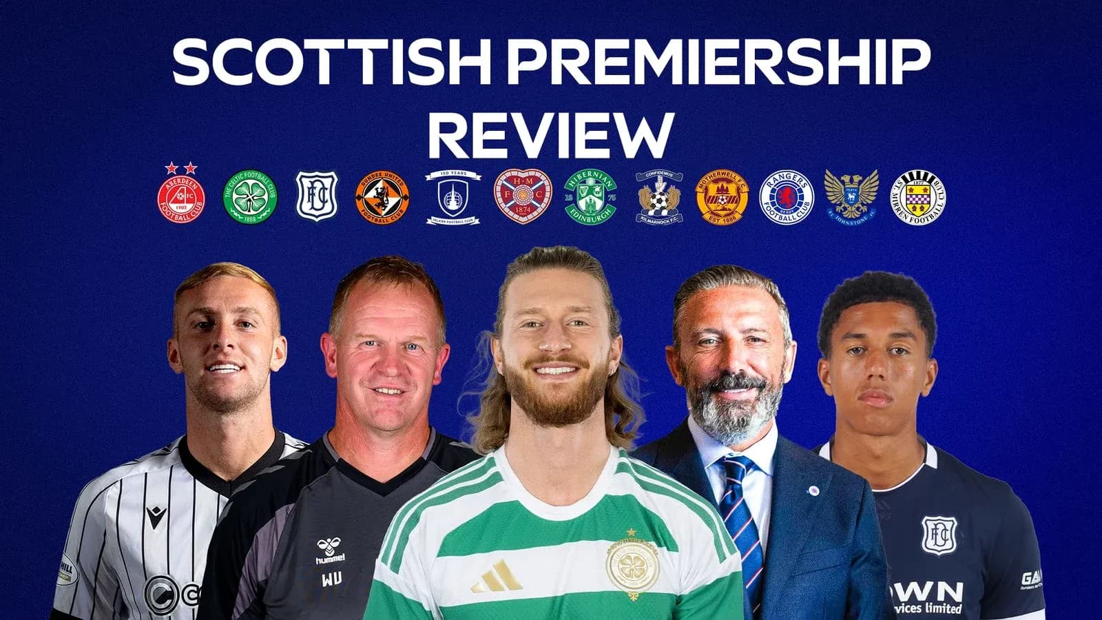 Players and coaches from Scottish Premiership teams