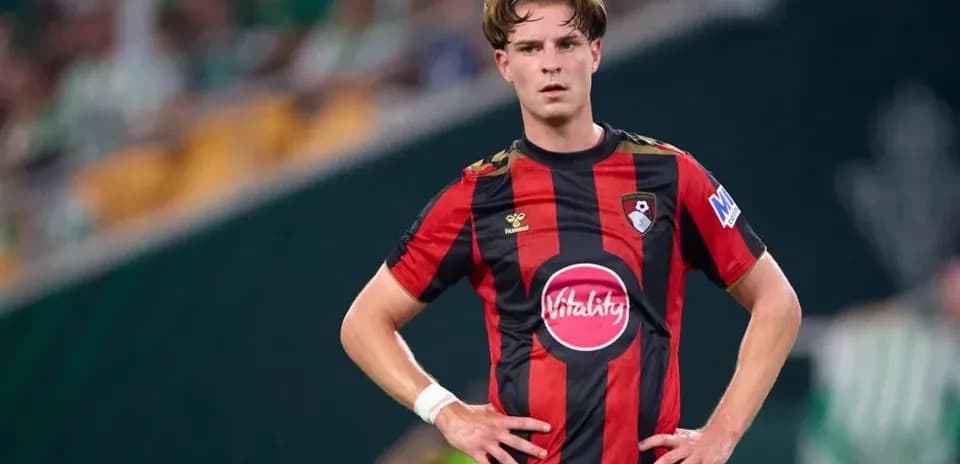 Bournemouth player standing on the pitch during match