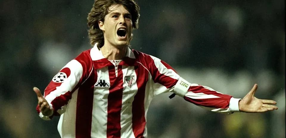 Player celebrating after scoring a goal