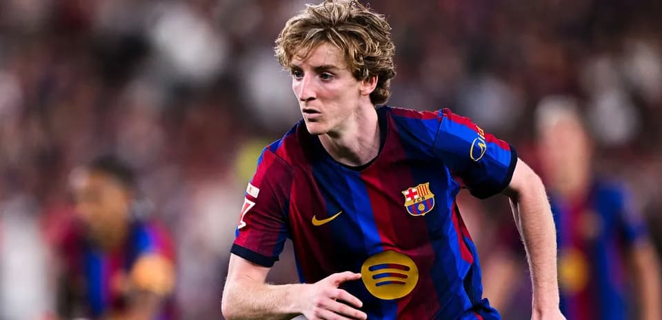 Barcelona player running during a match