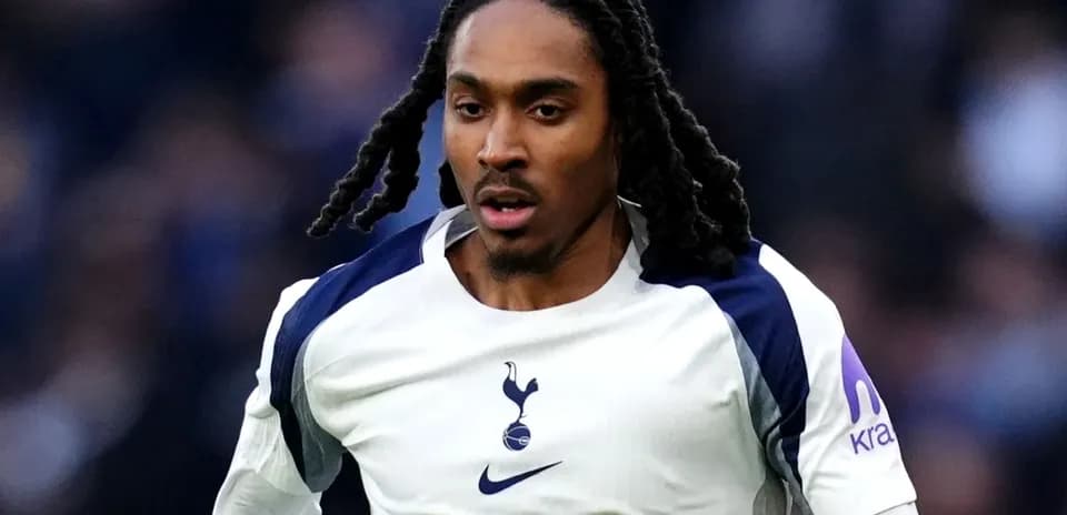 Player running during a Tottenham match