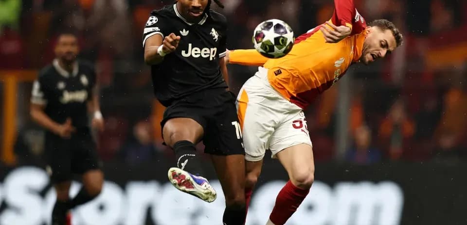 Players competing for the ball during a match
