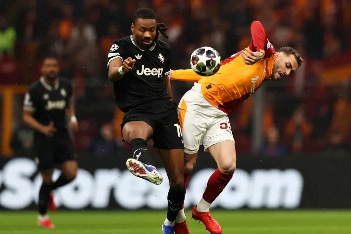 Players competing for the ball during a match