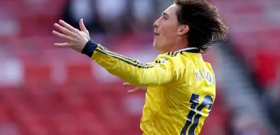 Goalkeeper celebrating a goal during match