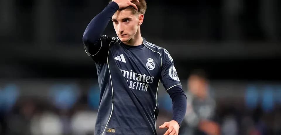 Player in Real Madrid kit during match