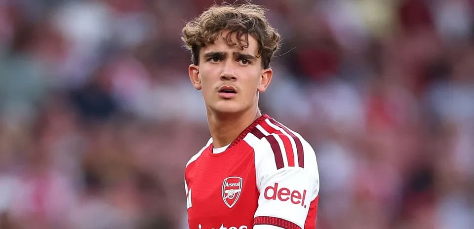 Young player in Arsenal kit during match