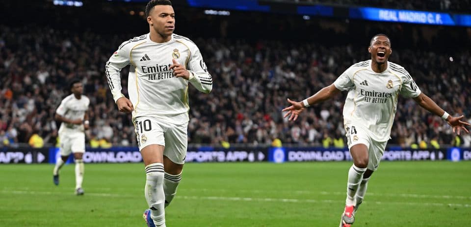 Real Madrid players celebrating a goal during match