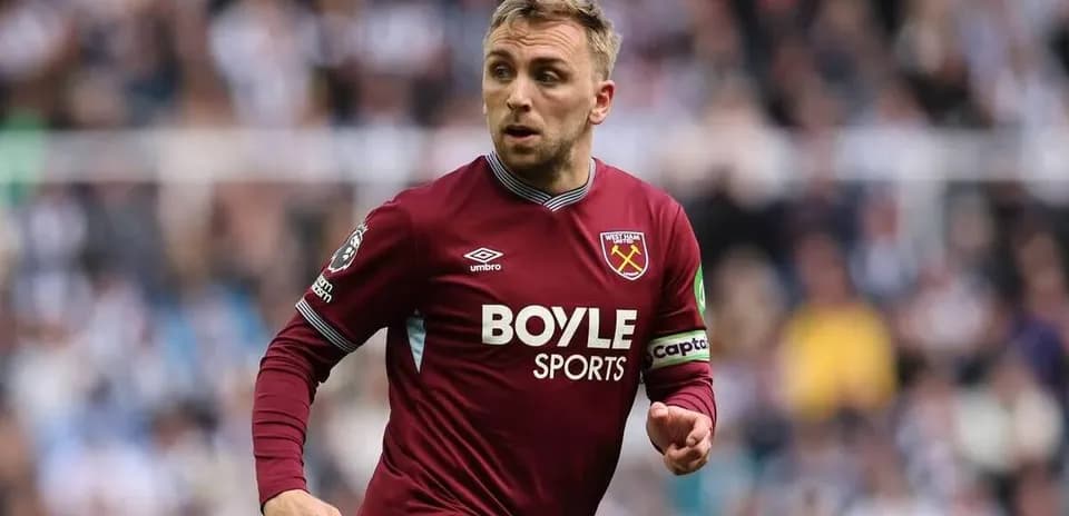 West Ham player in action during match