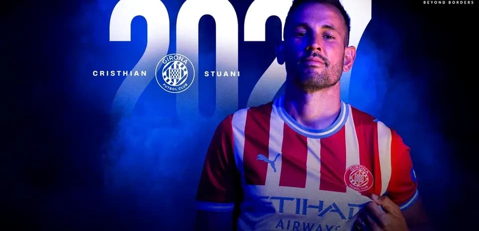 Cristhian Stuani in Girona FC kit for 2027