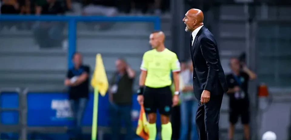 Coach reacting on the sideline during a match