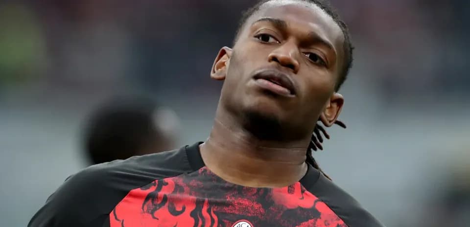 AC Milan player warming up before match