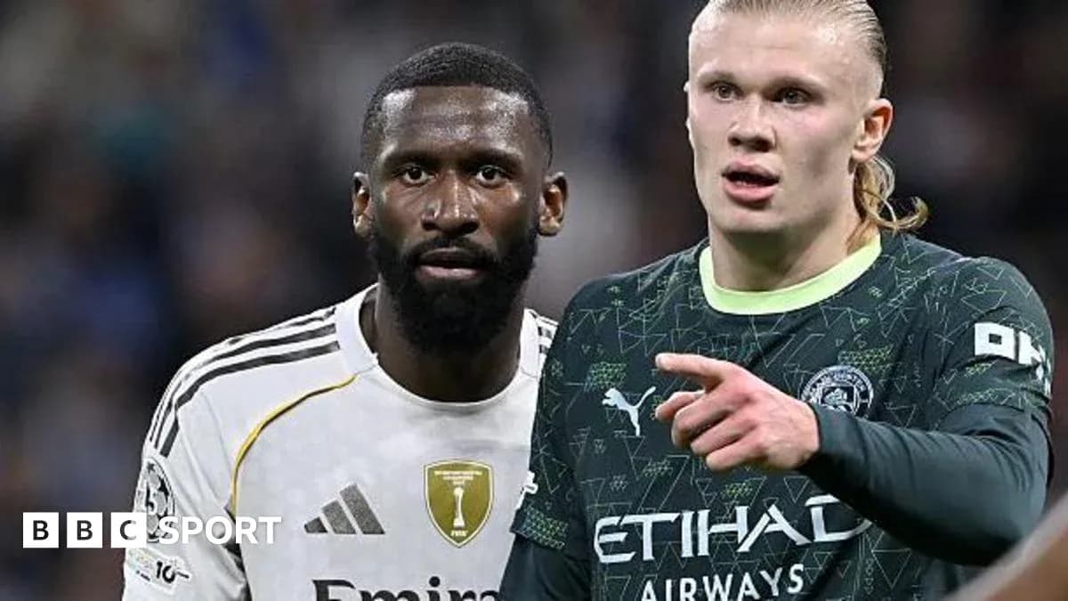 Two players discussing during a football match