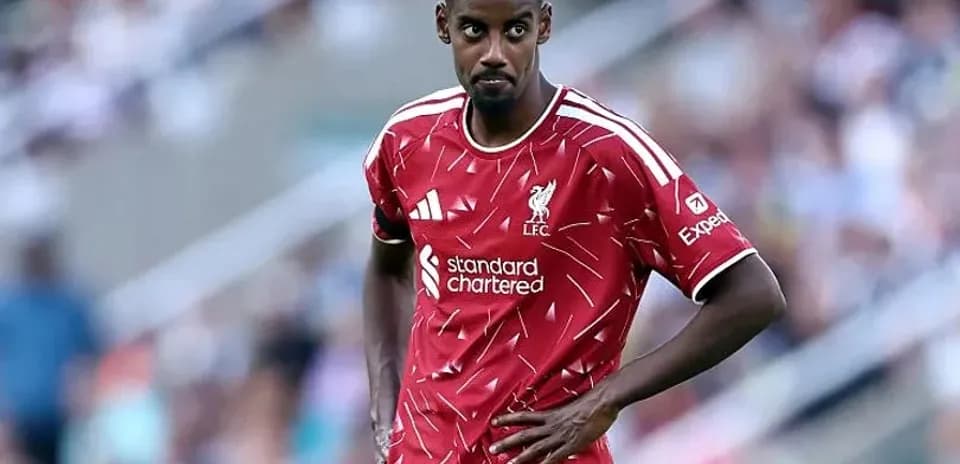 Liverpool player on field during match